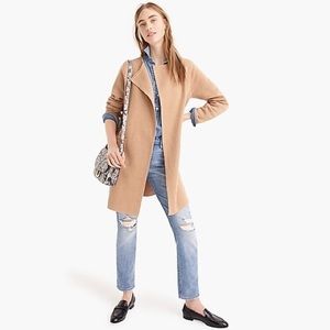 Juliette collarless sweater blazer